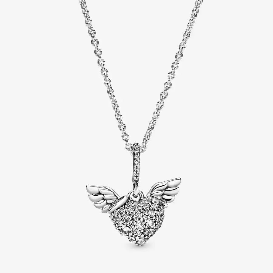 Stylish 100 Percent 925 Sterling Silver Star Heart Irregular Pendant Necklace Ideal Holiday Gift for DIY Jewelry for Women