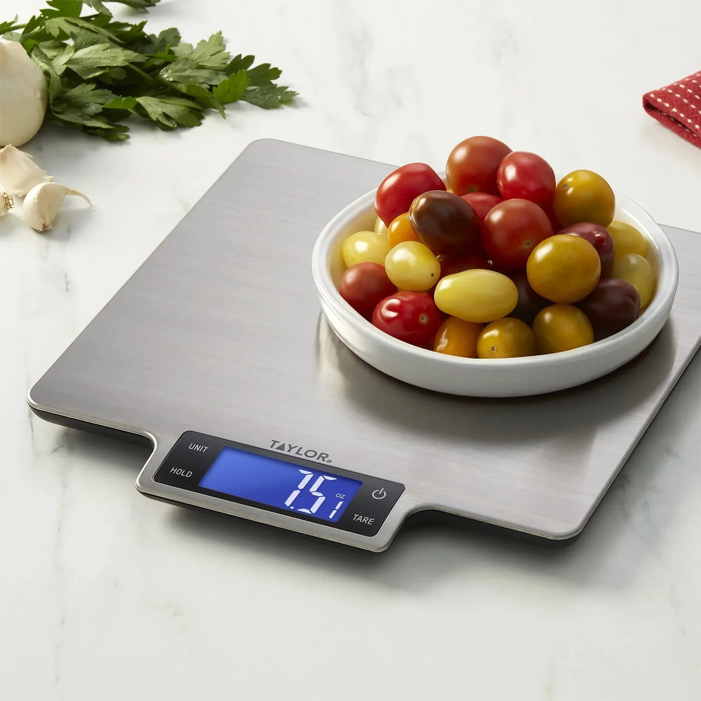 22lb Ultra-Precise Digital Kitchen Scale, Stainless Steel Food Scale for Baking, Cooking & Portion Control