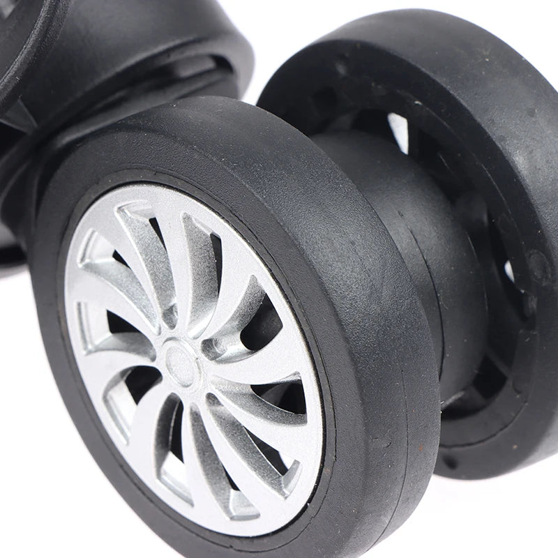 4pcs Luggage Caster Wheel Replacement Swivel Wheels for Suitcase with Screws Hardware Suitcase Wheel Repair Kit