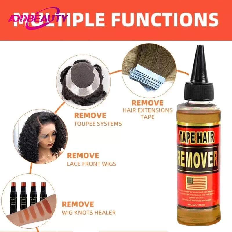 C22 Solvent Glue Remover for Toupee Ultra Walker Tape Glue for Lace Frontal Wigs Adhesive Glue Remover 118ml