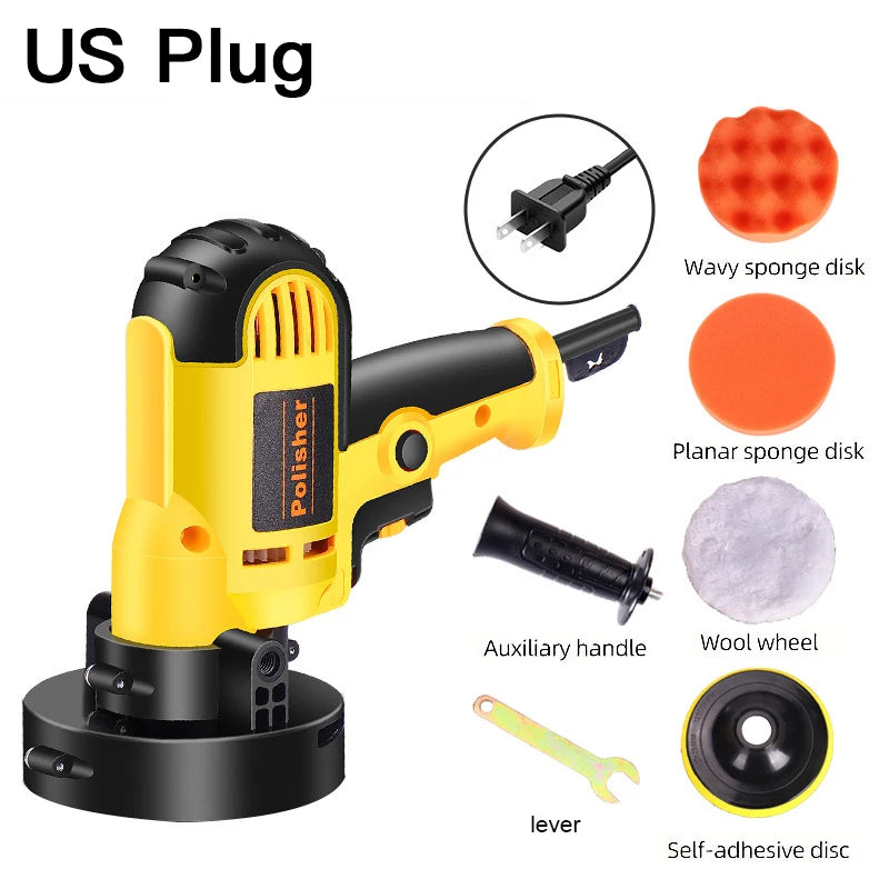 Car Polishing Machine Beauty Waxing Machine Sealing Glaze Locomotive Paint Polishing Car Polishing Kit with Detachable Handle