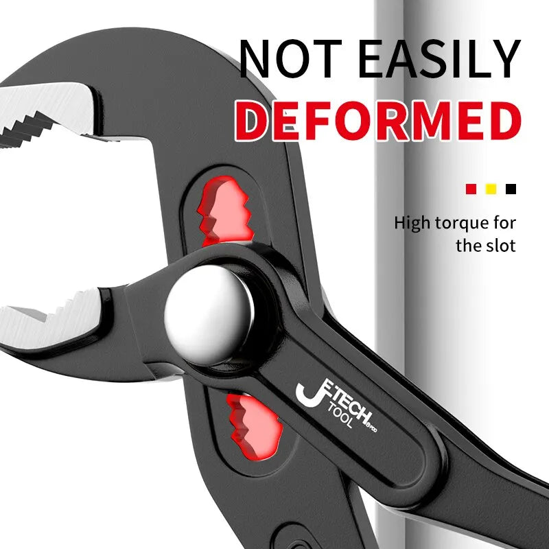Water Pump Pliers Quick Release Adjustable Pipe Wrench Household Hand Tools Multi Functional Plumbing Pliers