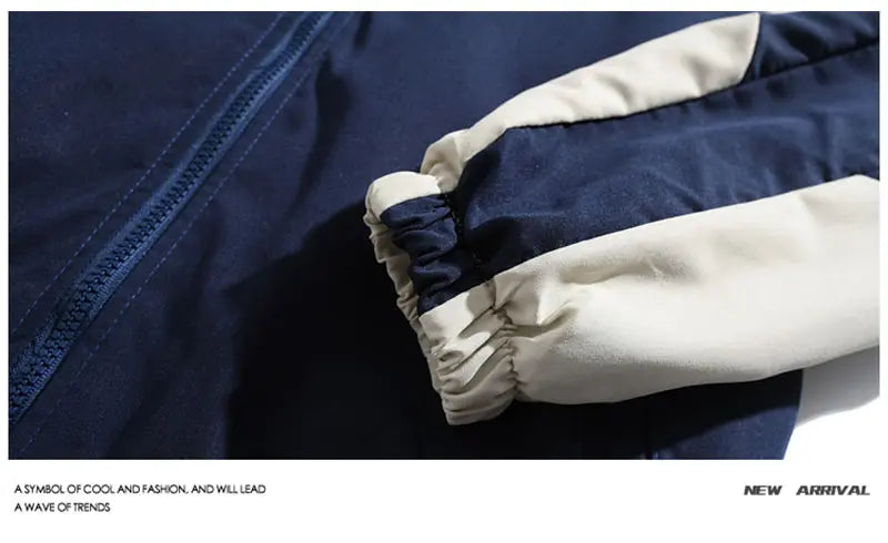 Reflective Striped Jacket Windbreaker Coat 2024 Men Hip Hop Streetwear Zipper Up Jacket Harajuku Thin Coats Sports Black Blue