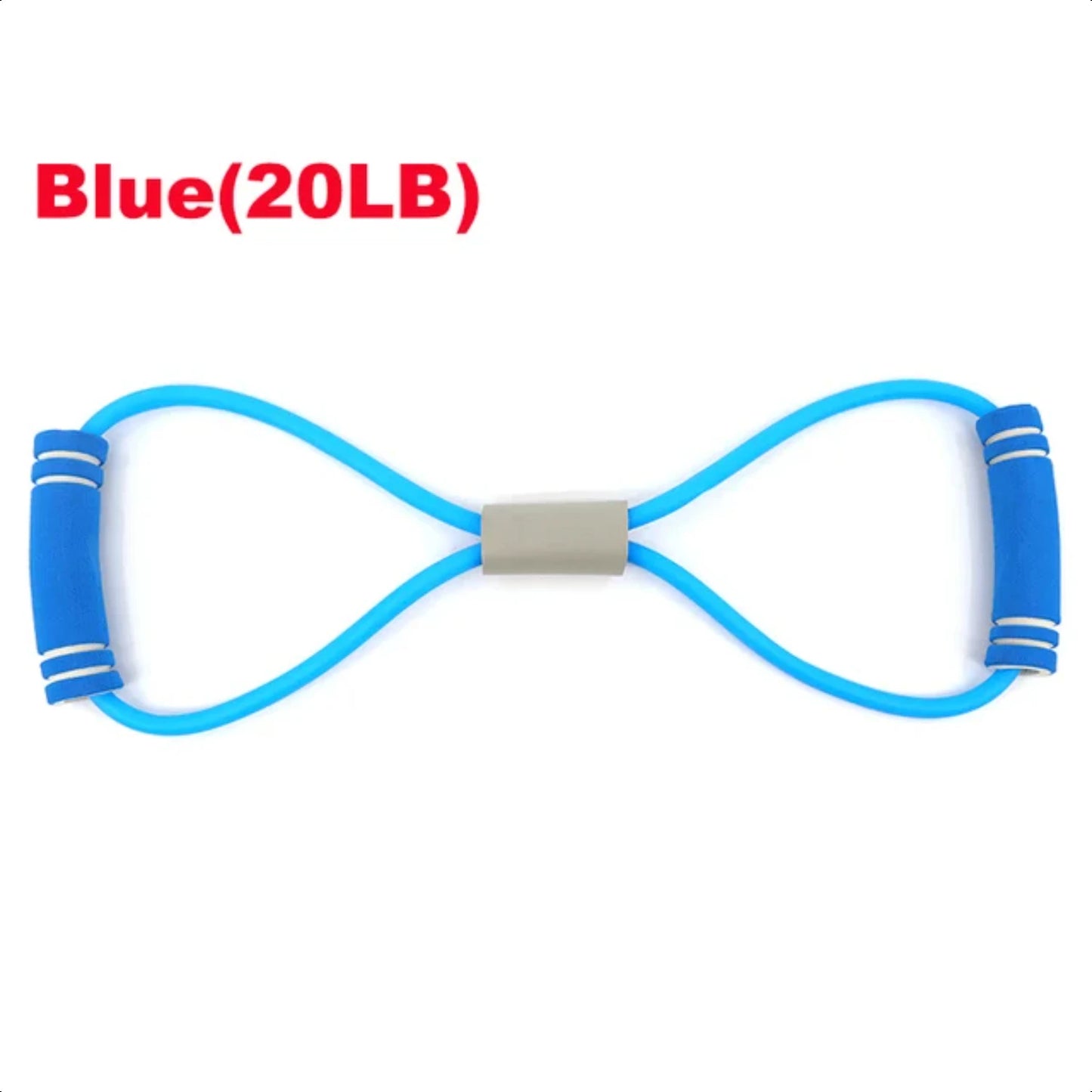 20-30LB Gym Fitness Resistance Yoga Rope Chest Expander Elastic Bands for Muscle Training
