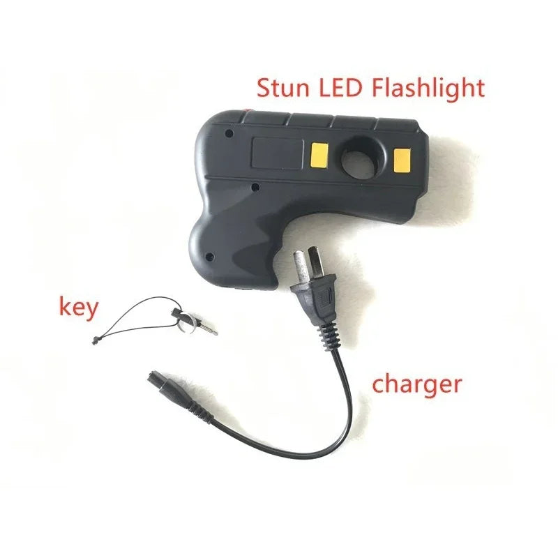 Women's Personal Safety LED Flashlight Black Ideal for Travel and Outdoor Activities