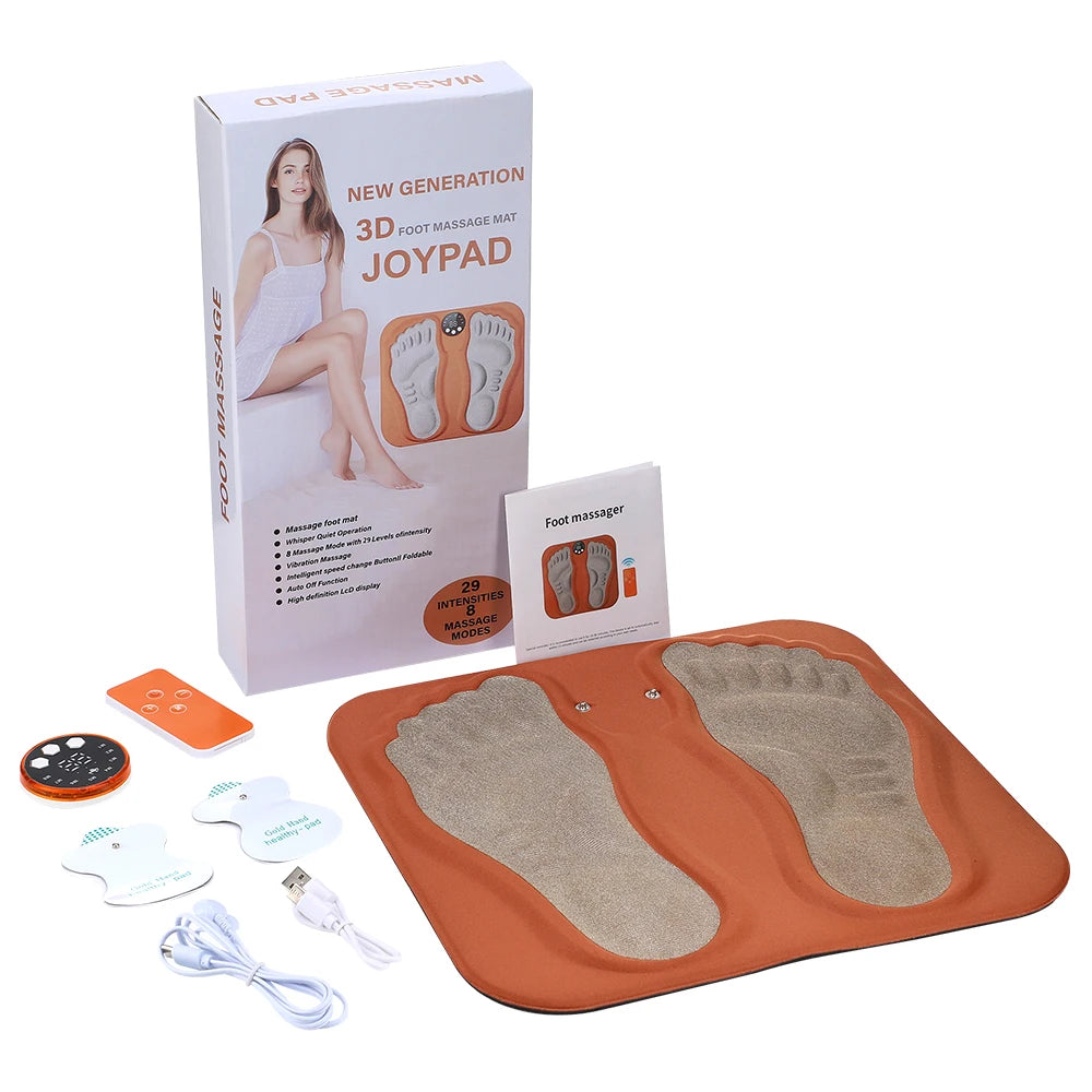3D Smart Foot Massage Pad with RF Remote Feet Massager 8 Modes 29 Levels for Improved Blood Circulation Relaxed Muscles and Slim Legs