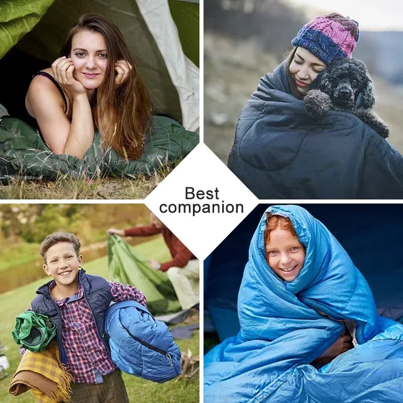 Camping Sleeping Bag Ultralight Waterproof 4 Season Warm Envelope Backpacking Sleeping Bags for Outdoor Travel and Hiking