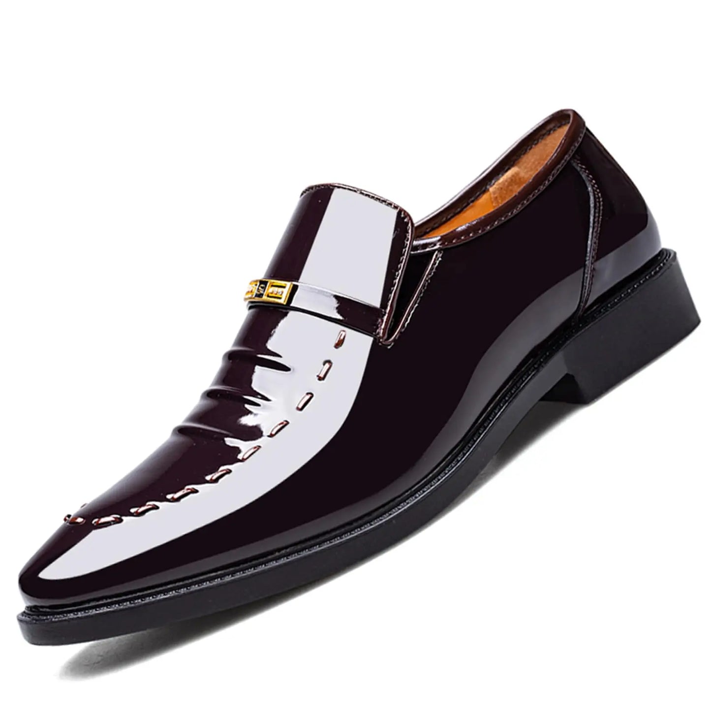 Men's Dress Loafers Slip On Casual Driving Loafer Dress Shoes High Gloss Casual Boat Shoes Formal Father's Day Gift