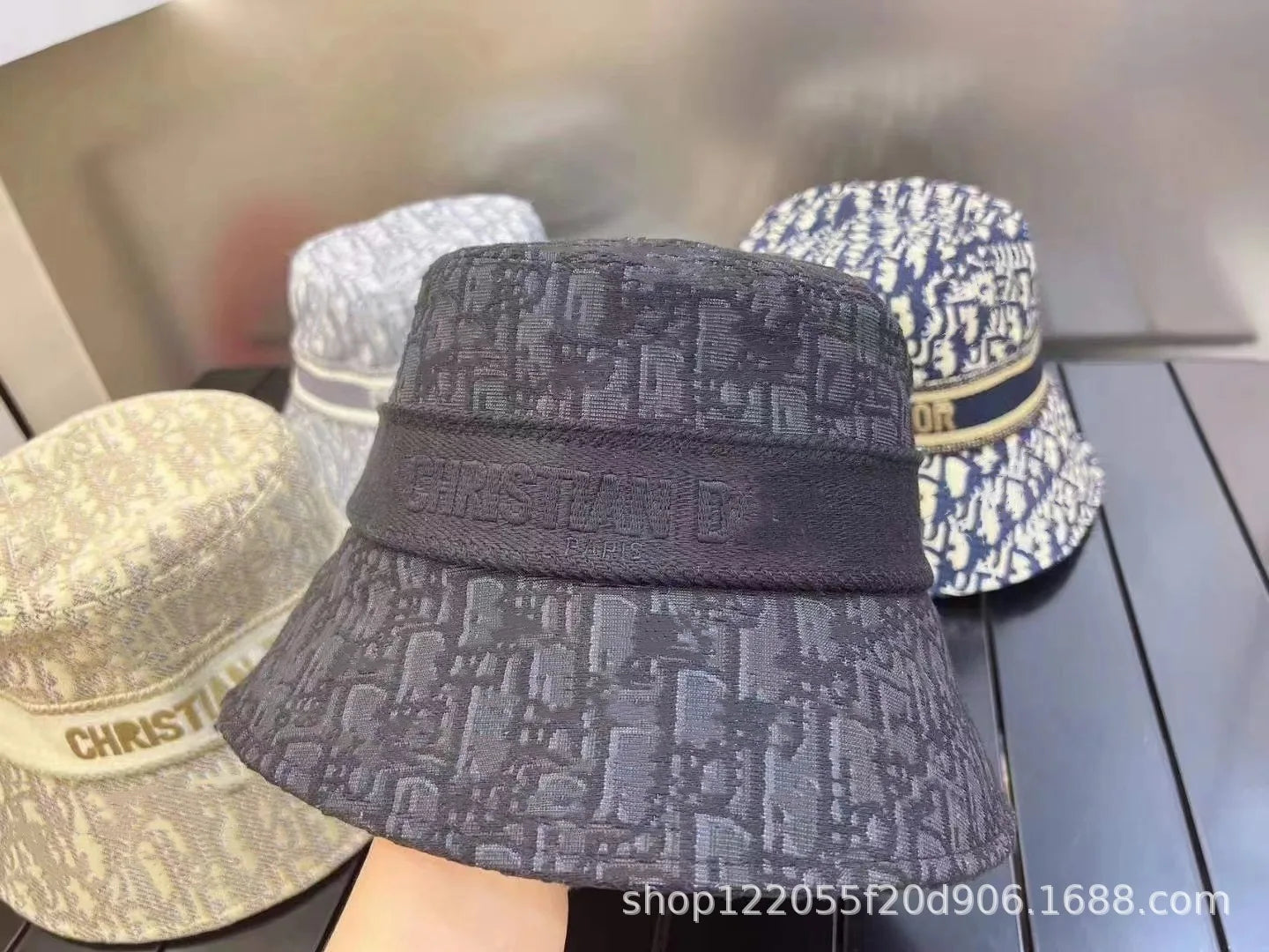 High Quality Lettering Embroidery Sun Block Hat Landscape Painting Fisherman Hat Ladies Outdoor Four Seasons Bucket Hat