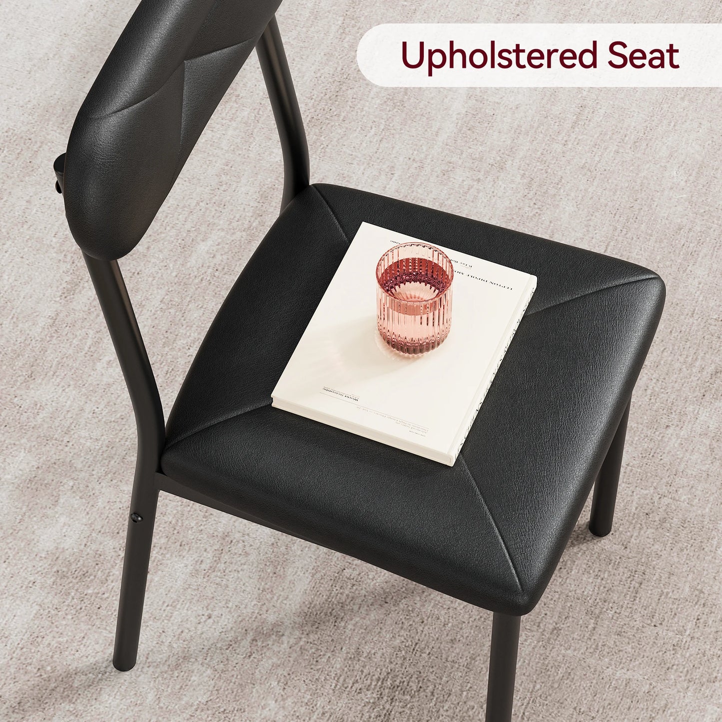 Small Dining Table Sets for 2 with Upholstered Chairs kitchen Dinner Table and Chairs Set of 2 Furniture for Dining Living Room