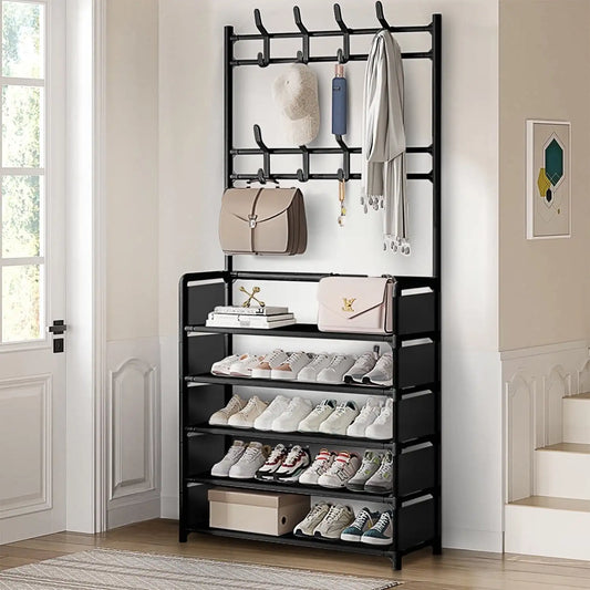 Shoe Rack Freestanding Minimalist Modern Stainless Steel
