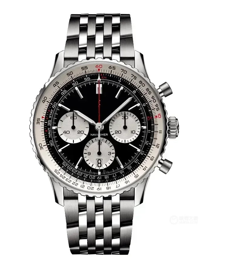 2025 Luxury Brand Men's High Quality Fashion Quartz Watch Multi-Function Chronograph Plastic Case Date Gift AAA Clocks