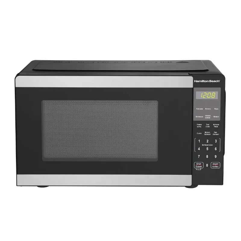 Hamilton Beach 0.9 Cu Ft Countertop Microwave Oven 900 Watts Stainless Steel