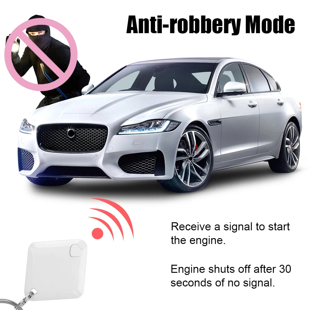 Gasline Car Motorcycle Wireless Anti Theft System 12V Engine Lock RFID M506 Immobilizer