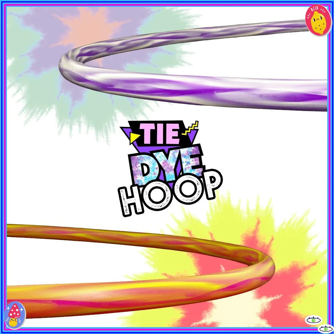 Colorful Tie-Dye Hula Hoop, Fun Outdoor Garden Toy for Kids Ages 6-12, Birthday Gift, Promotes Exercise