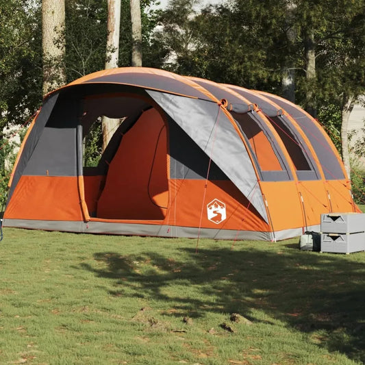 Camping Tent 185T Polyester Waterproof Outdoor Tunnel Tent for 5 People with 2 Bedrooms and 4 Windows