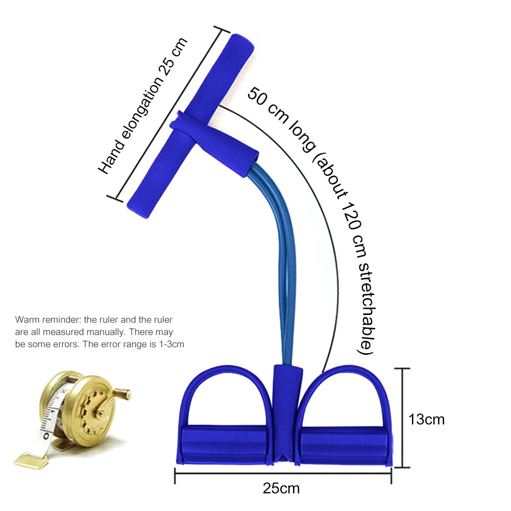 Pedal Pulling Resistance Band Sit Up Assistant Slimming Belly Female Fitness Yoga Equipment