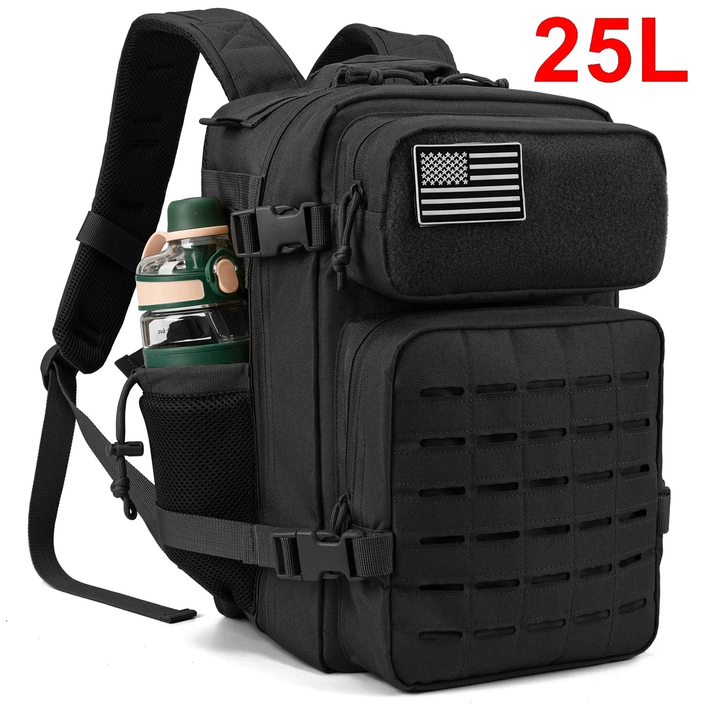 25L/45L Men's and Women's Tactical Backpacks , Outdoor Activities, Small School Backpacks with Water Bottle Holder