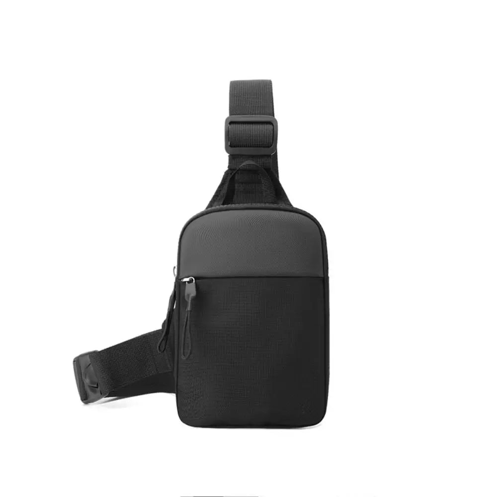 Men's Chest Bag Fashion Small Canvas Shoulder Crossbody Bag Mini Cloth Sling Sport Handbag