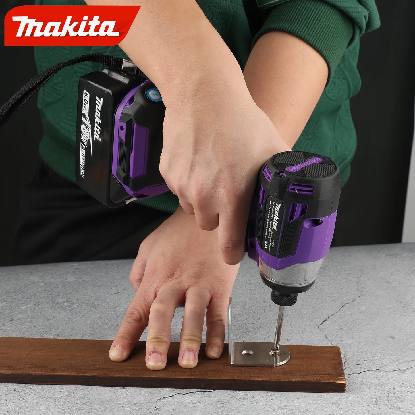 Makita Lithium Ion Impact Screwdriver Electric Hand Drill T-Mode for Wood and Bolt
