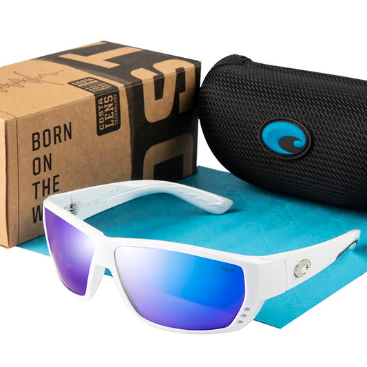 Square Sunglasses for Men and Women Classic Tuna Alley UV400 Mirror Driving Sport Eyewear