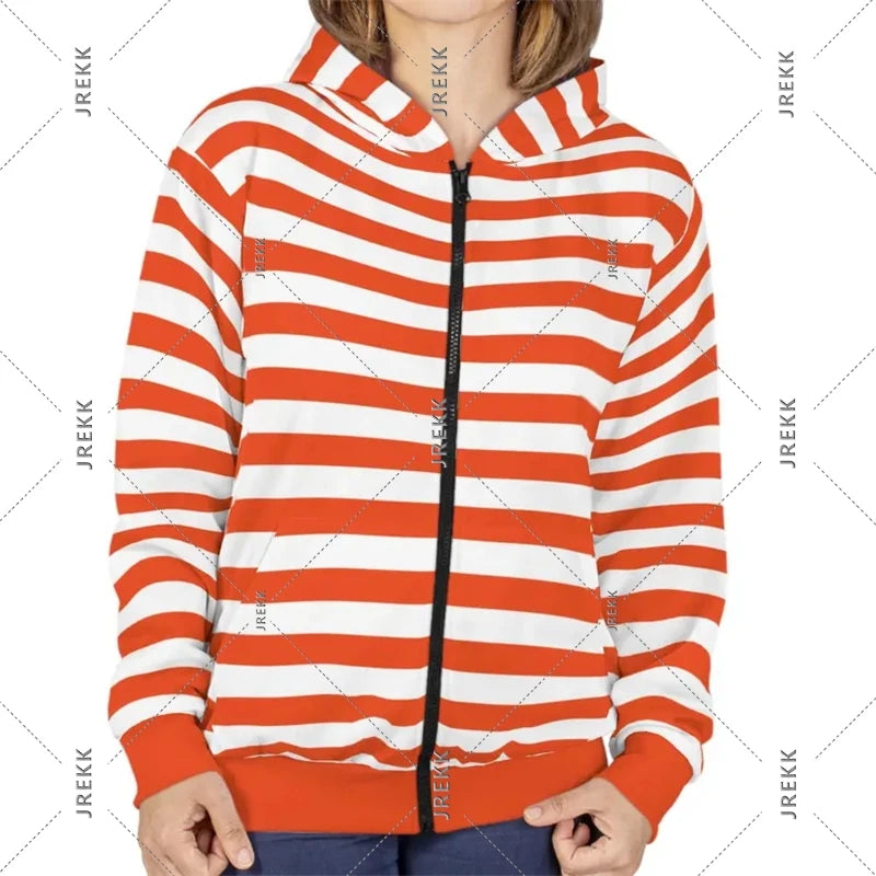 2025 Essentials Zip Hoodie Stripe Classic Fashion Streetwear Hooded Coat Rich Color Selection Spring Casual Loose Sweatshirt