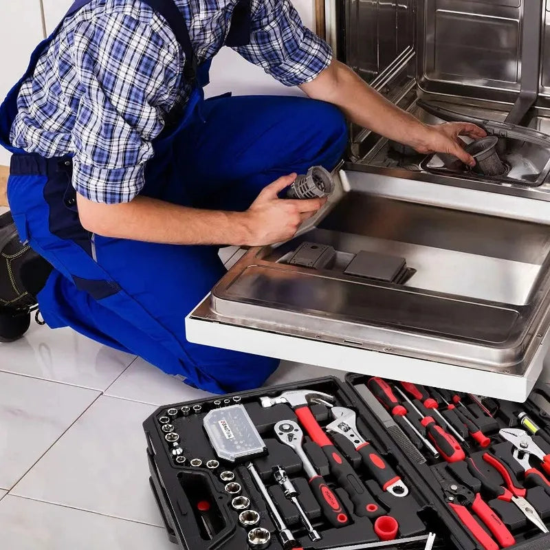 KingTool 325 Piece Home Repair Tool Kit General Home Auto Repair Tool Set Toolbox Storage Case with Drawer General Household Tool Kit
