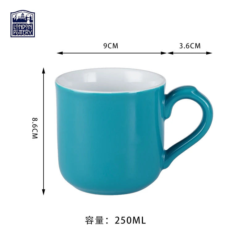 London Pottery 250ML mug coffee cups ceramics & pottery drink items coffee mug colorful drinkware coffee and tea tools for mate