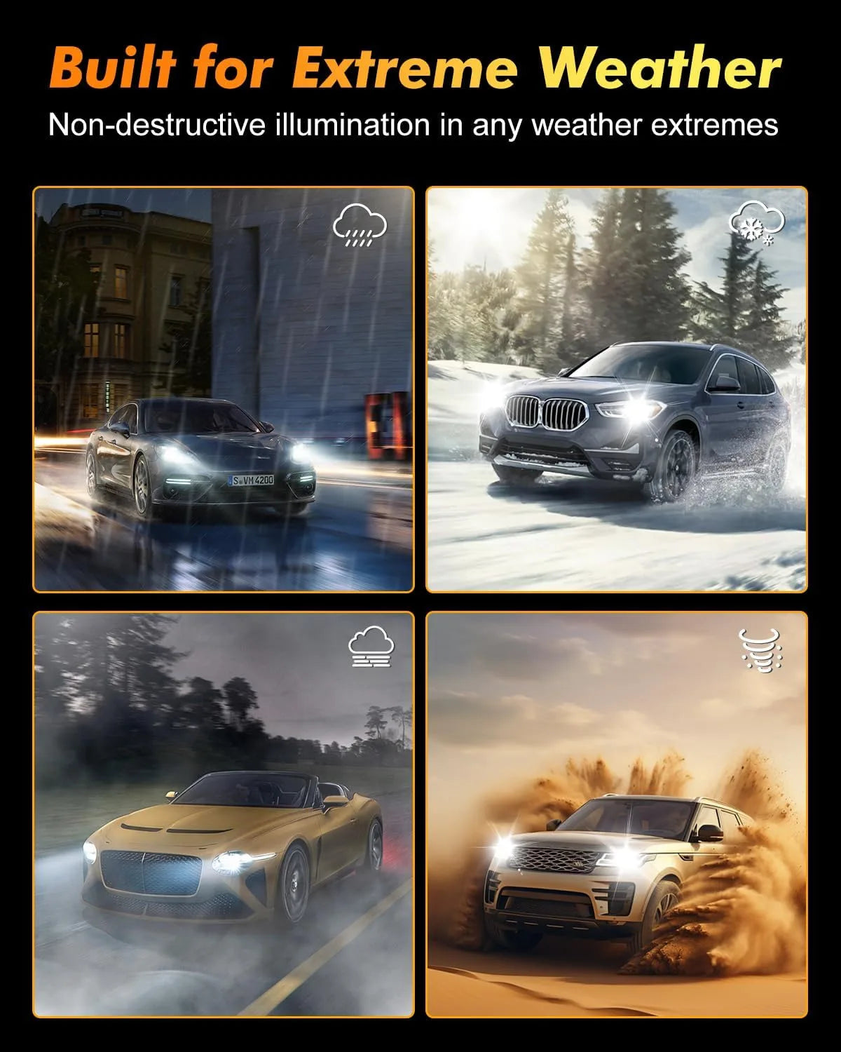 TERMITOR Pack of 2  D1S Xenon HID Headlights Bulbs, 6000K Cool White High/Low Beam, Replacement 66144 66140 85140 85415