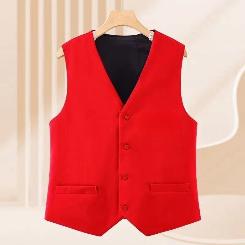 New In Office Lady Plus Size Waistcoat Matching Casual Chic Elegant Vest V Neck Sleeveless Tank Top Loose Coat Jacket