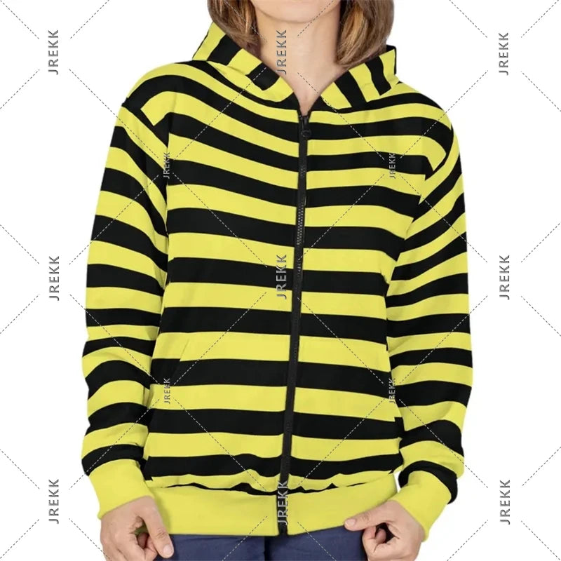2025 Essentials Zip Hoodie Stripe Classic Fashion Streetwear Hooded Coat Rich Color Selection Spring Casual Loose Sweatshirt