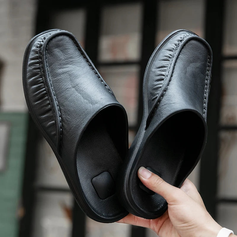 Men EVA Slippers Slip On Flats Shoes Fashion Beach Sandals Home Shoes Size 40 to 47