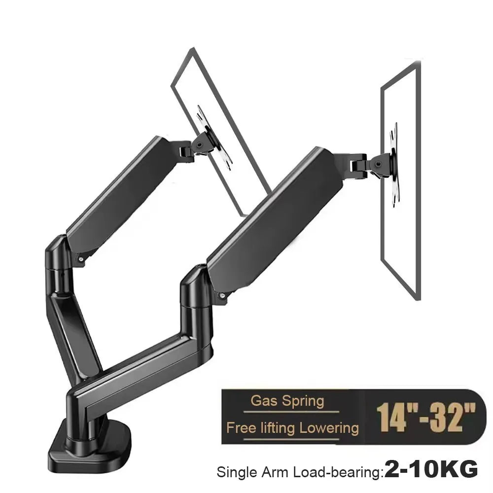 Single Dual Monitor Mount Up To 32 Inch Screens Adjustable Dual Monitor Stand For Home Office