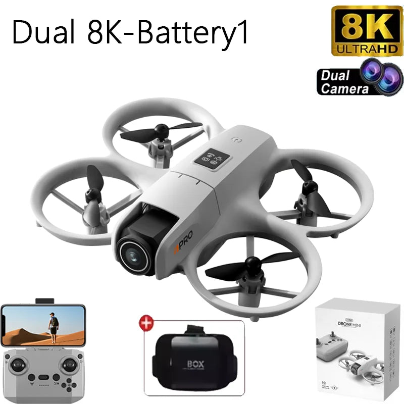 I1PRO Mini Drone Professional 8K HD Camera Drone 5G WIFI FPV UAV With Screen Remote Control Aerial Quadcopter Toy Gift