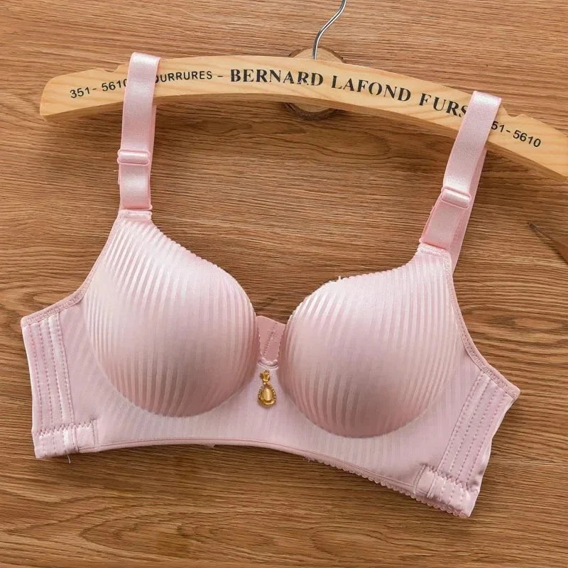 Sexy Wireless Push Up Bra No Steel Ring Seamless 8cm Thick Padded Lingerie for Women Comfort Adjustable Straps