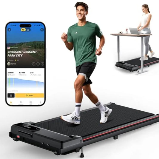 340lb Capacity Under Desk Walking Pad Treadmill with 12 Incline and Large LED Display for Home Office Use Manual Control 3Prese