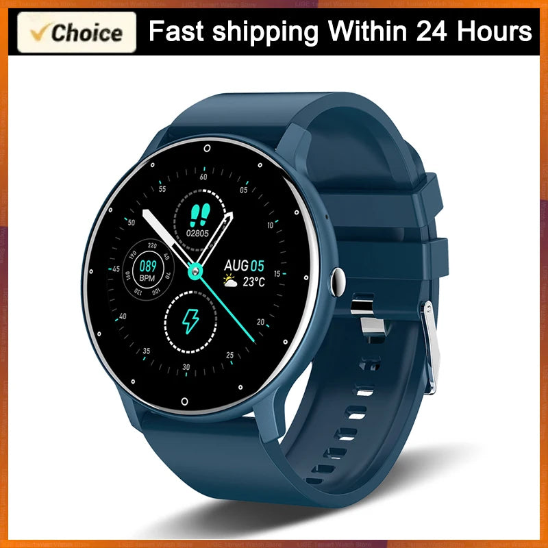 LIGE 2024 Smart Watch Women Men Lady Gift Sport Fitness Watches Heart Rate Monitor Waterproof Smartwatch For Xiaomi Android IOS
