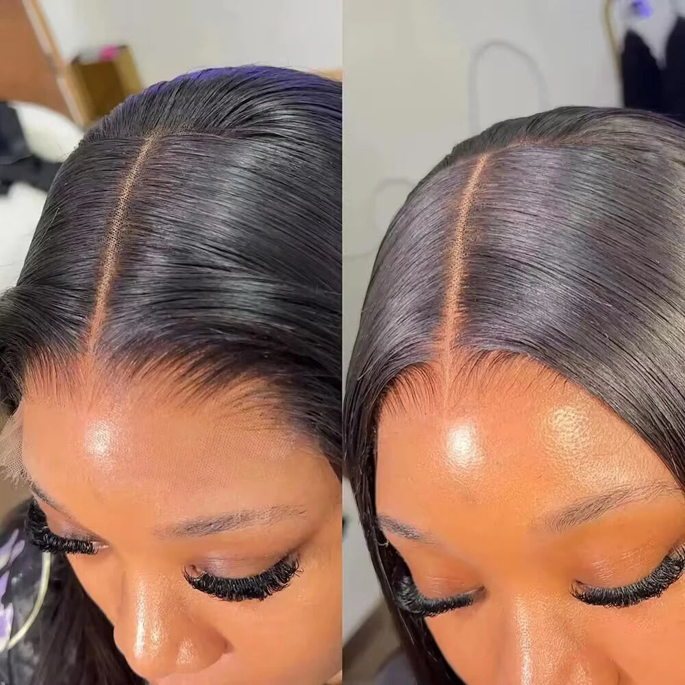 Short Bob Wig Transparent Lace Frontal Wigs Human Hair 100 Percent Straight Bob Wigs Pre Plucked 13x4 Lace Front Wigs For Black Women