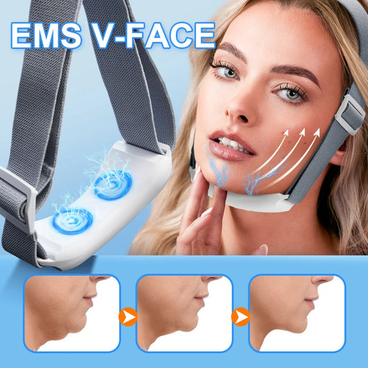 EMS Face Lifting Massager Anti Wrinkle Firming Facial Massager V Face Lift Device Microcurrent Double Chin Remover Skin Care