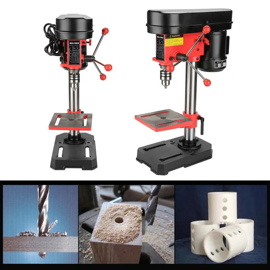 Mini Bench Drill Press Stand 350W 5 Speed Adjustable Workbench Machine