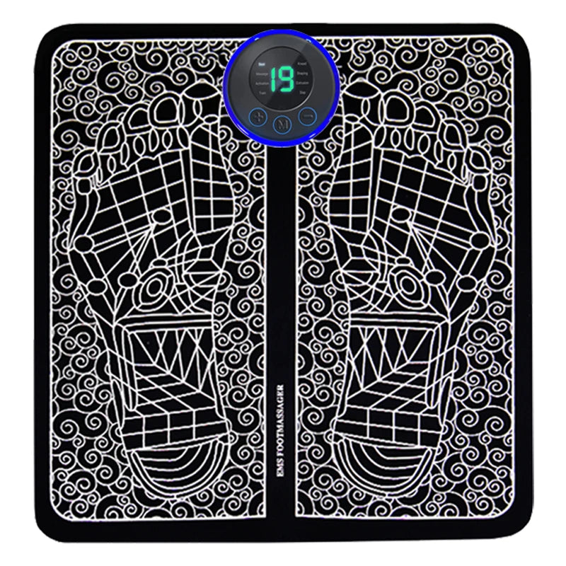 Electric Foot Massager Pad Muscle Massage Relaxation Trainer for Fitness and Home Use