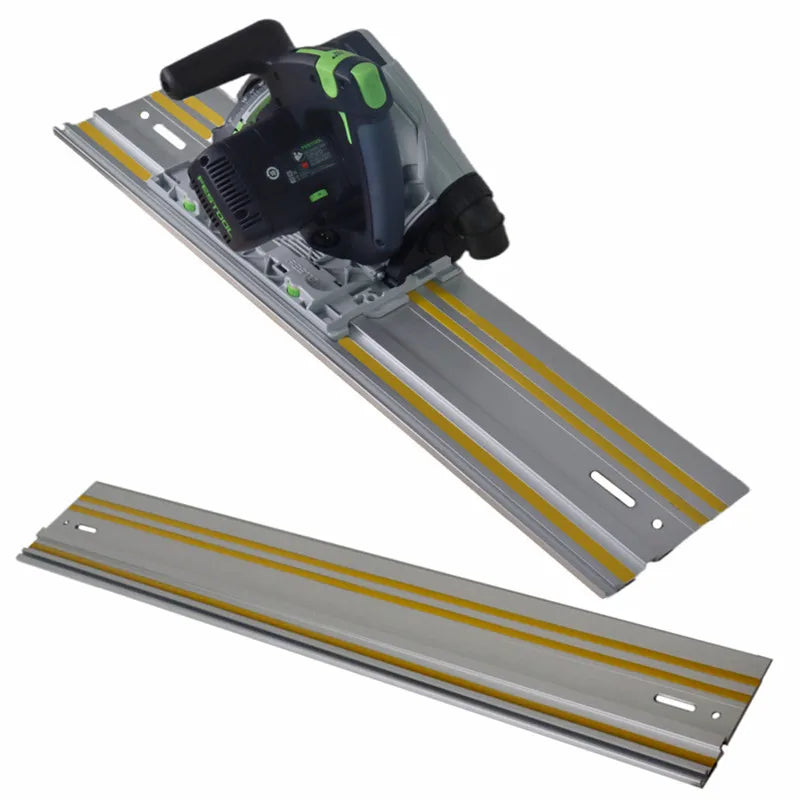 Track Saw Guide Rail Aluminum Extruded Guided Rails for Circular Saw Repeatable Rip Cuts Optimized Bevel and Straight Cuts