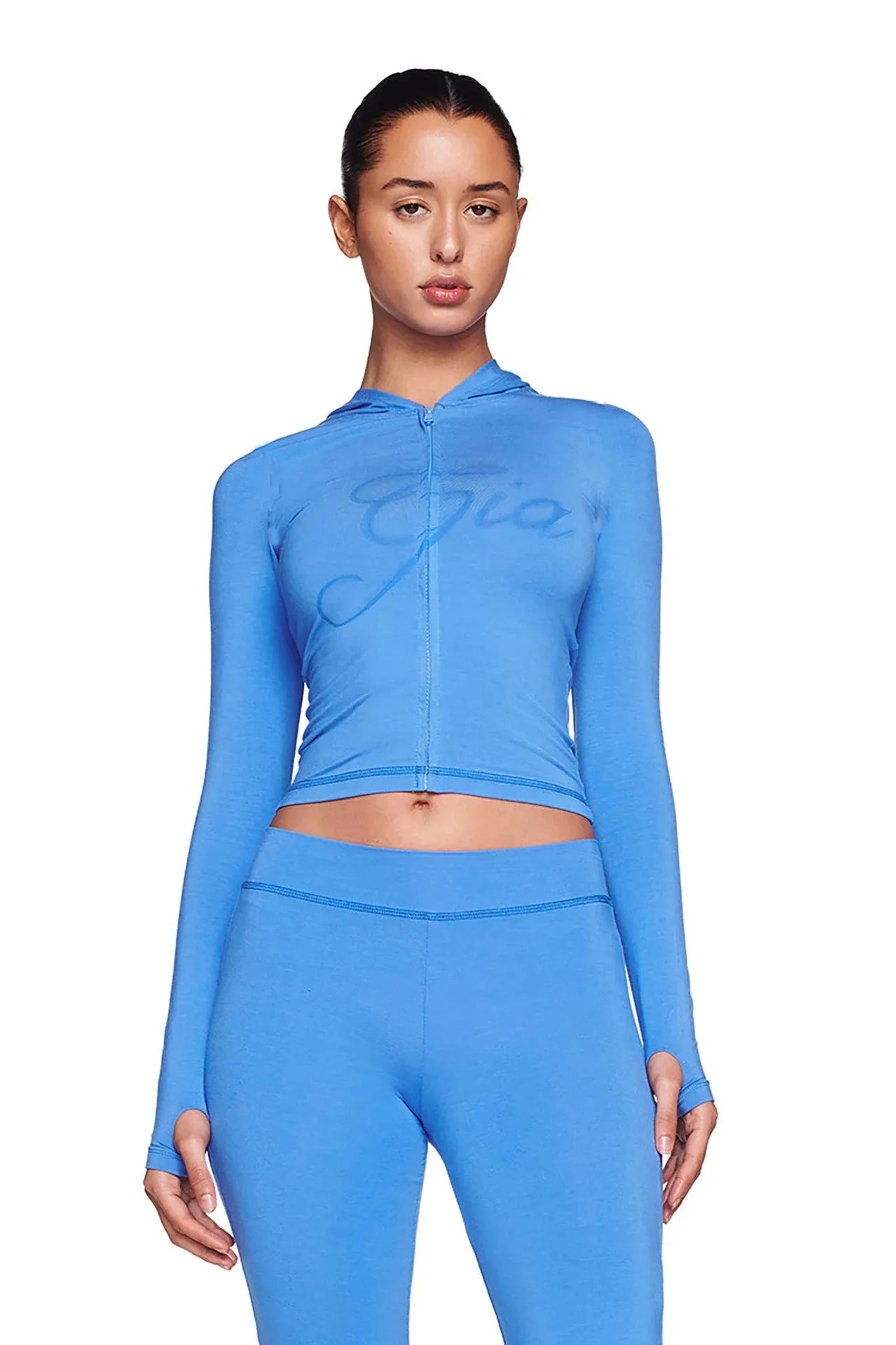 Women's New Two Piece Set Pant Sets with Zipper Closure and Backless Design