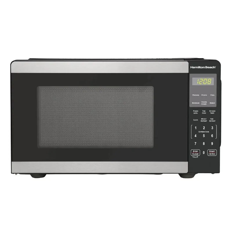 Hamilton Beach 0.9 Cu Ft Countertop Microwave Oven 900 Watts Stainless Steel