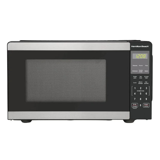 Hamilton Beach 0.9 Cu Ft Countertop Microwave Oven 900 Watts Stainless Steel