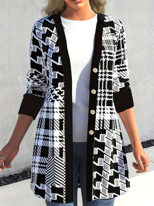 Plus Size Women's Casual Fashion Cardigan Long Sleeved Jacket for Spring and Summer