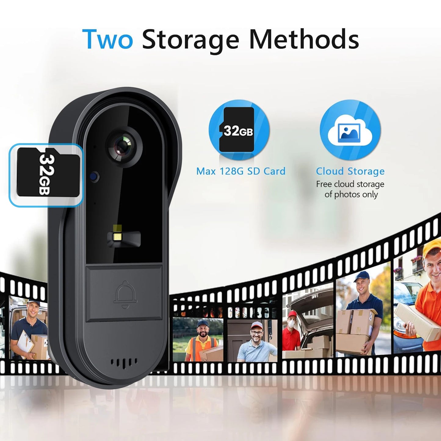 Tuya Smart Outdoor Wireless Doorbell Home Intercom System Smart Doorbell WiFi Smart Home Products Safety Protection