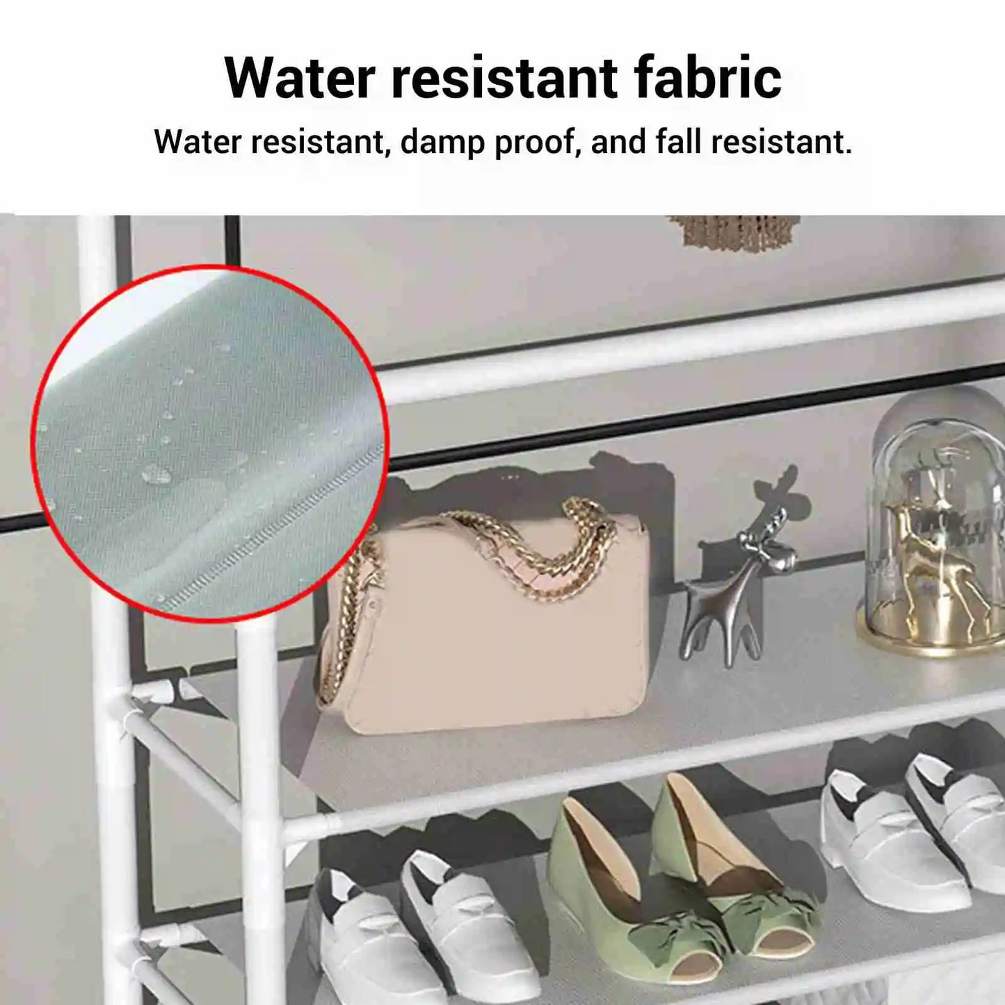 Coat Rack Stand 2 In 1 Entryway Clothes Hanging Organizer Metal Stable Load Bearing with Hooks for Entrance Hall Bedroom Office