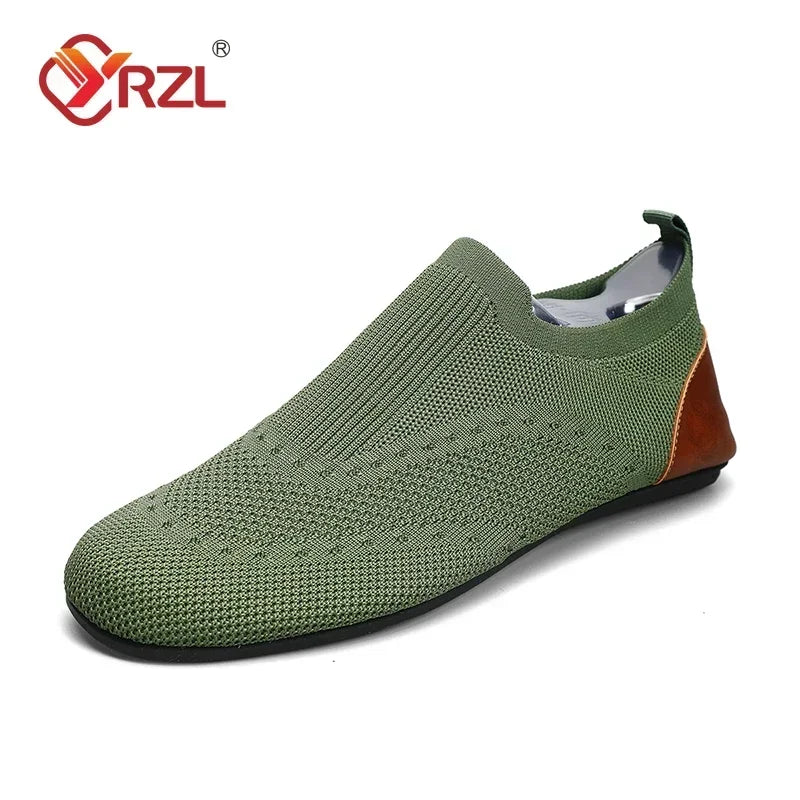 Yrzl Men's Soft Driving Moccasins High Quality Breathable Mesh Casual Loafers Slip On Walking Shoes