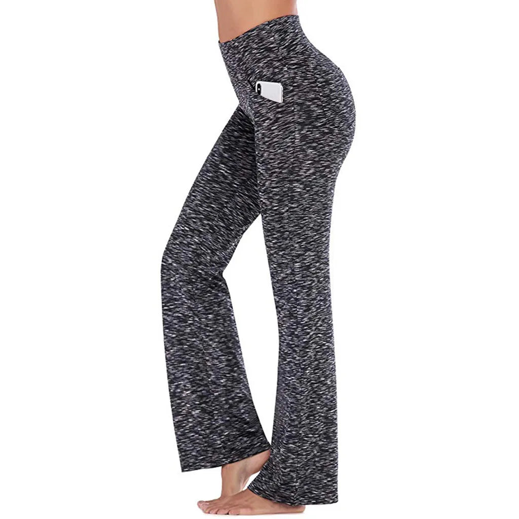 Ogilvy Mather Elegant Women's Palazzo Flared Wide Leg High Waist Career Trousers